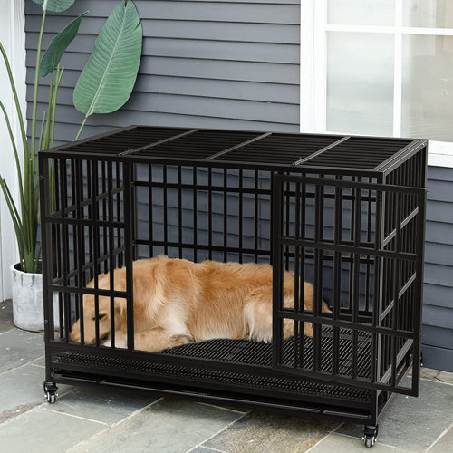 Tucker Murphy Pet™ Heavy Duty Indestructible Dog Crate, Escape Proof